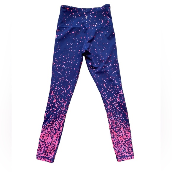 Authentic Zyia Navy Pink Splash Light n Tight Hi-Rise - Picture 8 of 10